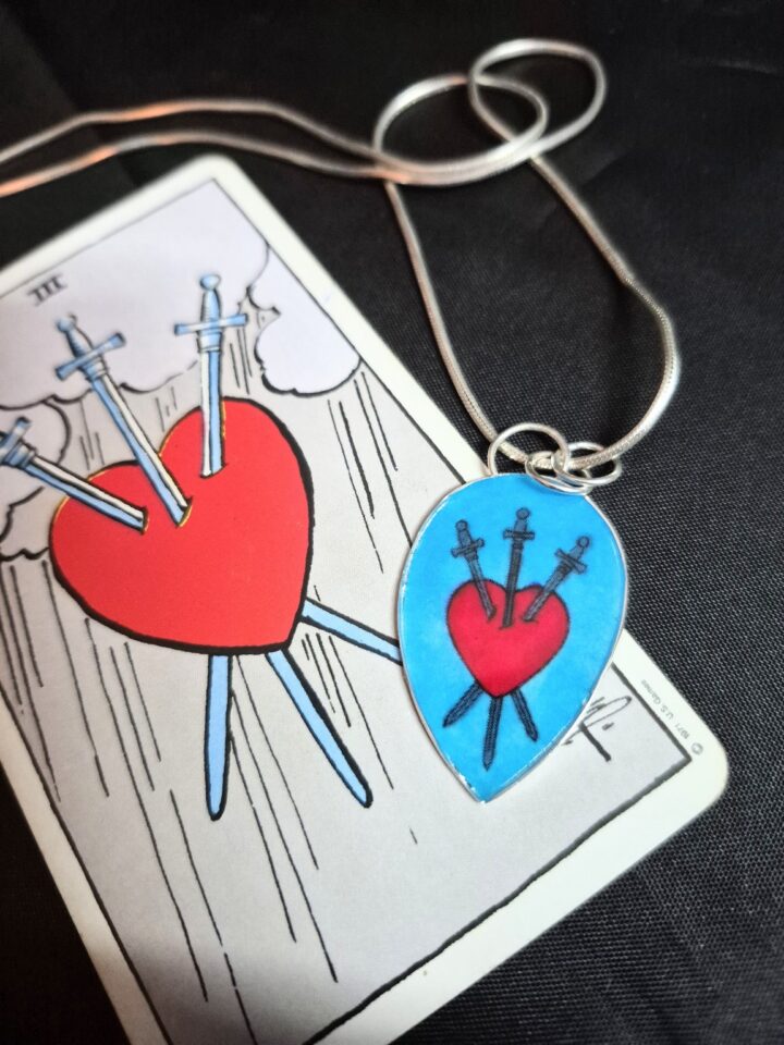 3 of Swords Pendant