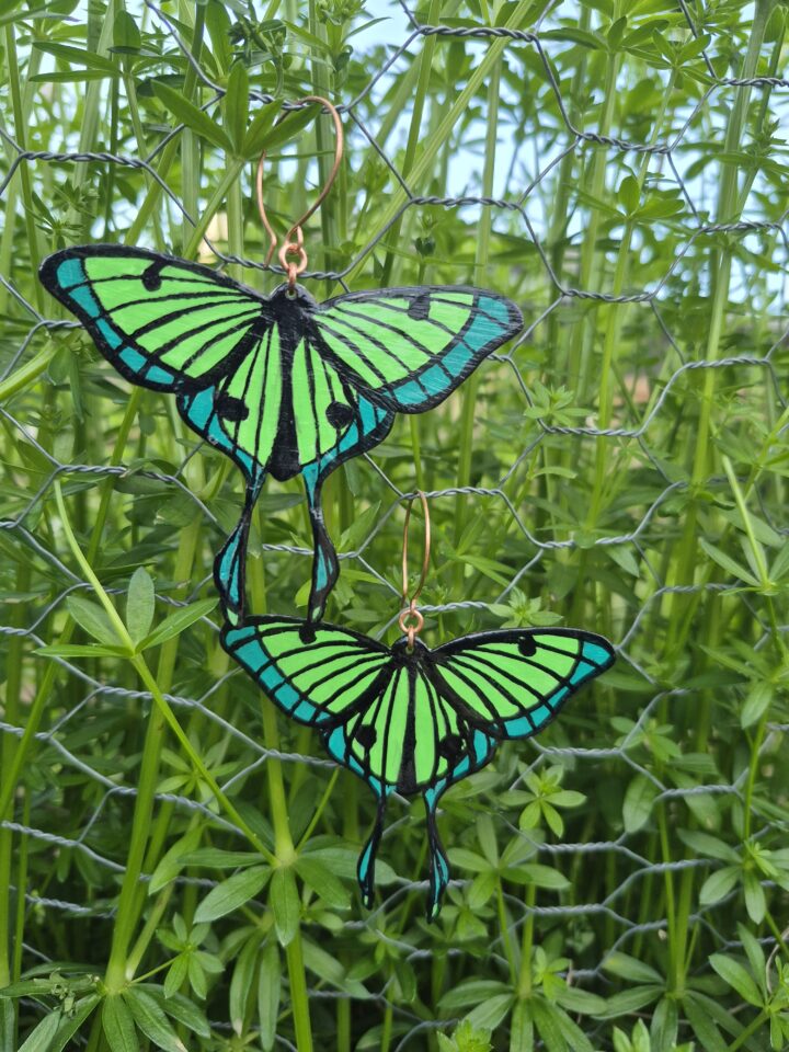 Luna Moth Earrings