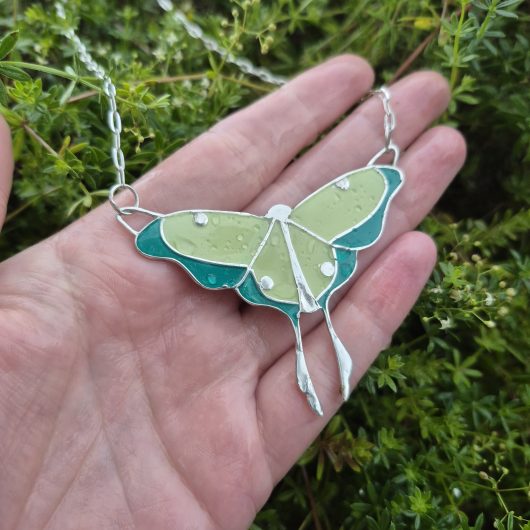 Luna Moth Statement Necklace