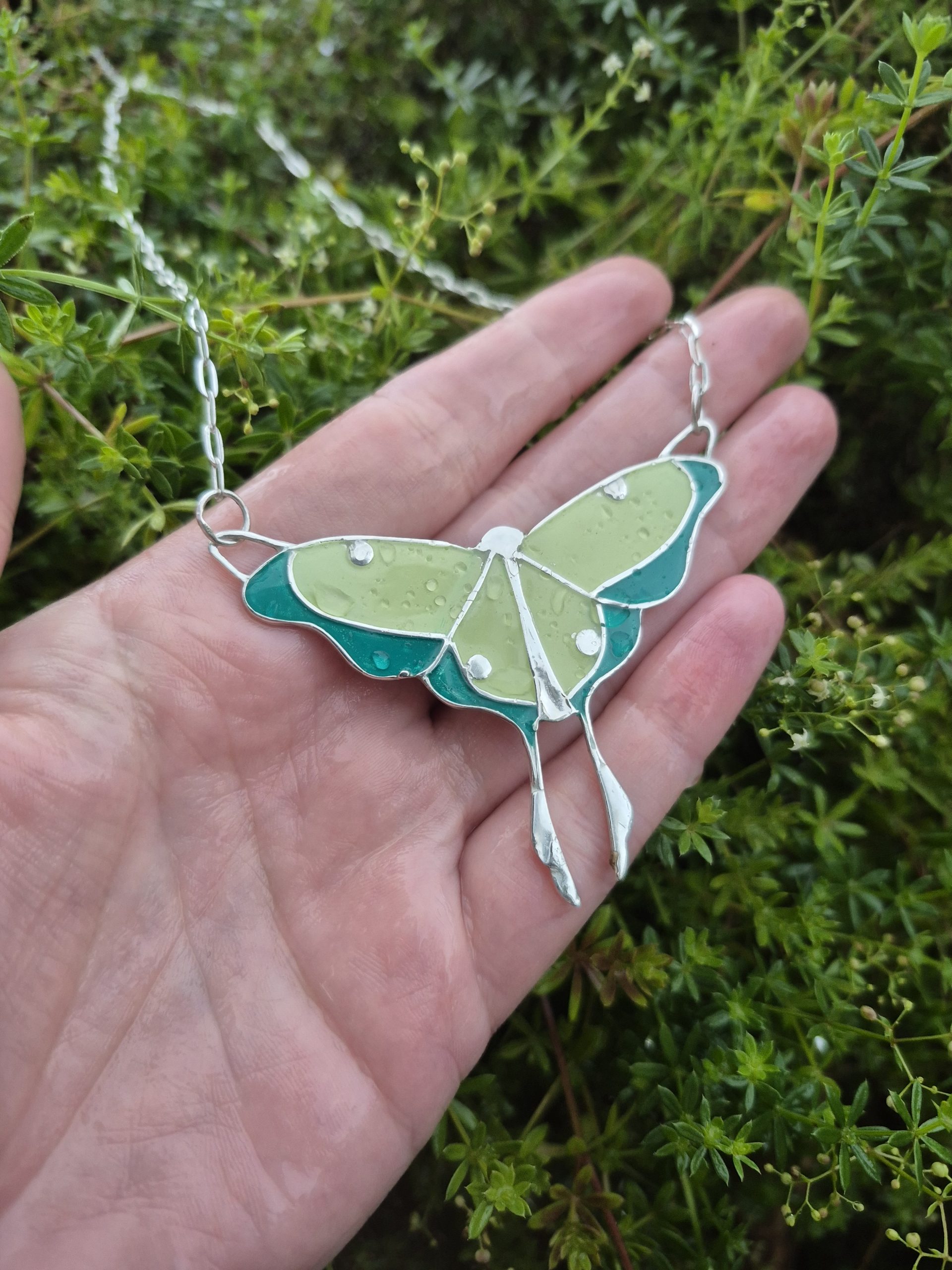 Luna Moth Statement Necklace